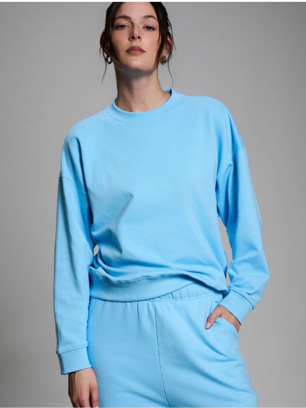 Year of Ours Light Blue Crewneck Sweatshirt XS/S